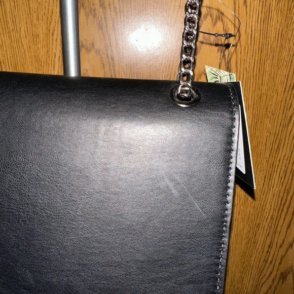 Badgley Mischka Gunmetal Fringe Crossbody Purse - Picture 10 of 13